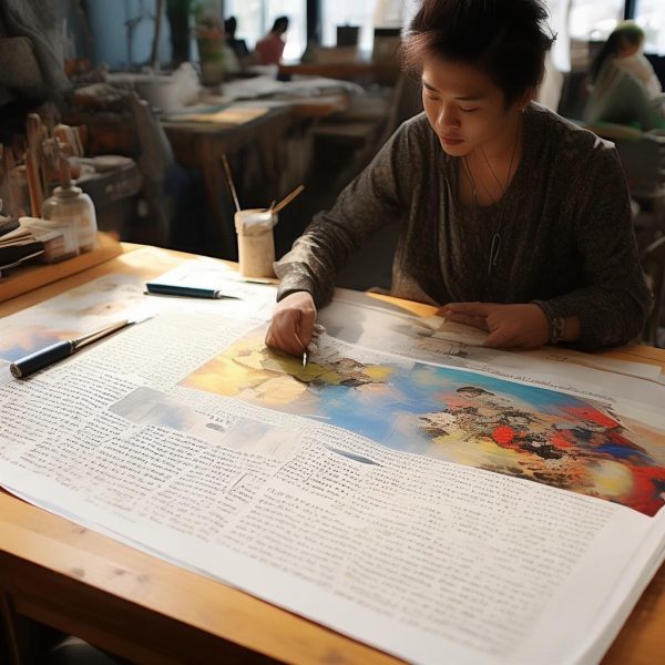 秀人语画