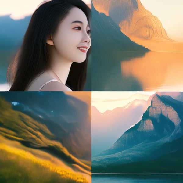 浅笑安然图片与风景图片的完美结合