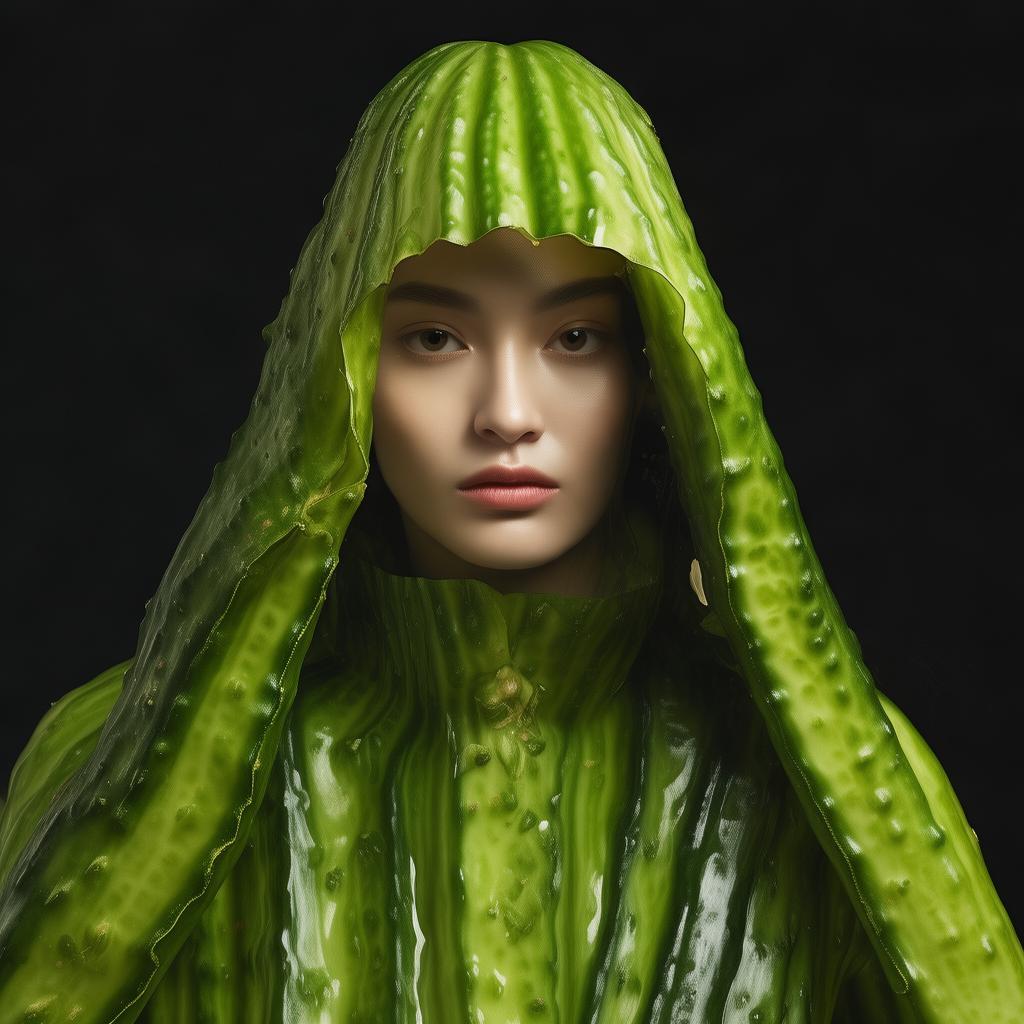 模特拍黄瓜girl图集：视觉艺术与美的结合
