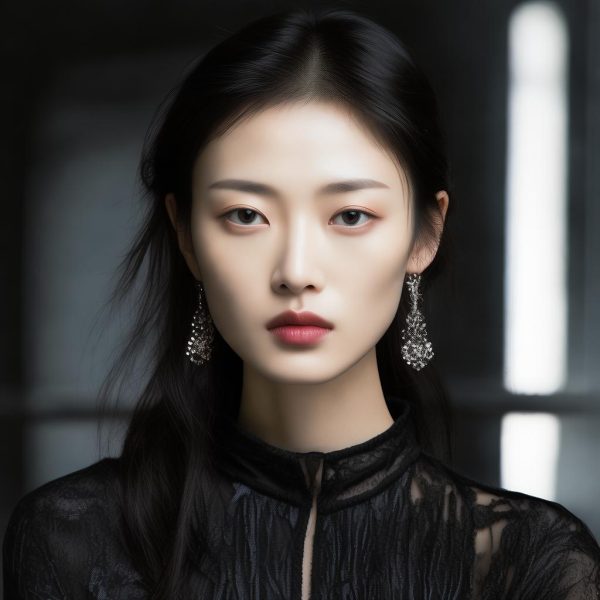 模特陈小花图集：优雅与时尚的完美结合