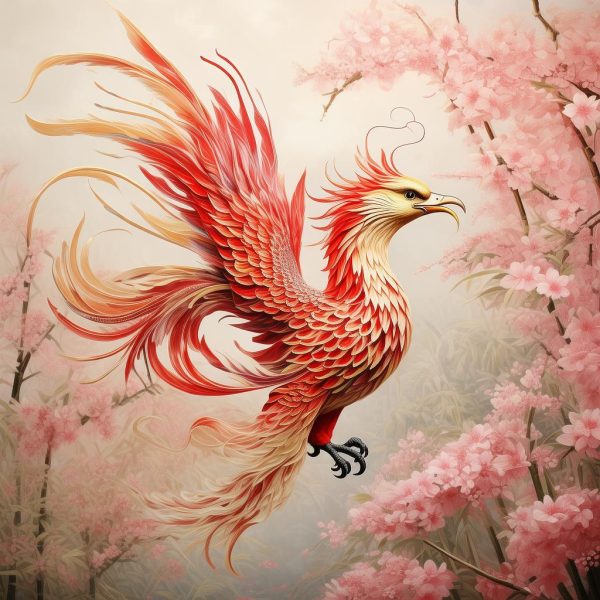 火凤凰安然图片：美丽与象征