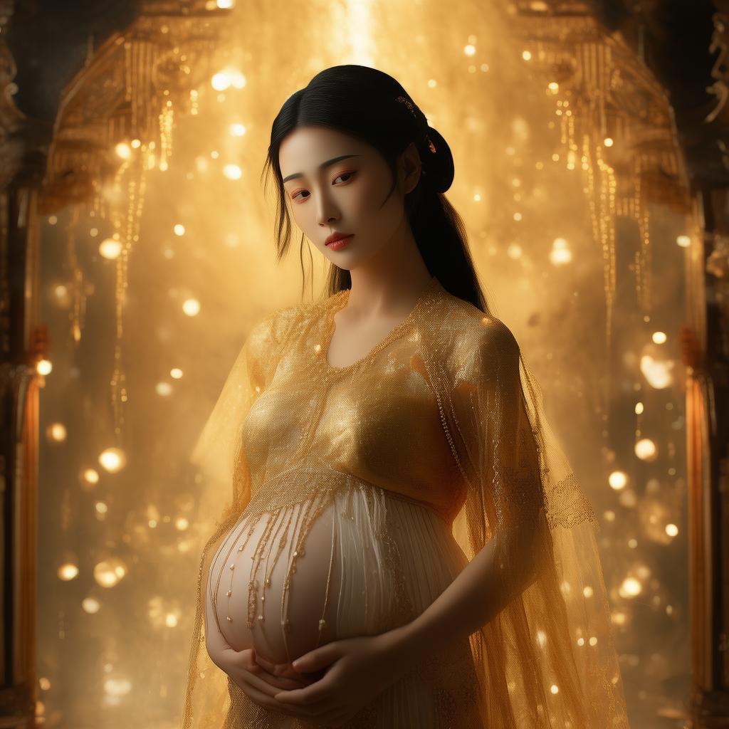 秀人妲己孕妇照片：解读与艺术价值