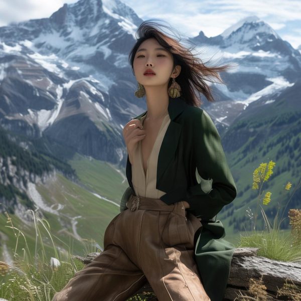 秀人模特余安安写真集：自然与时尚的完美融合