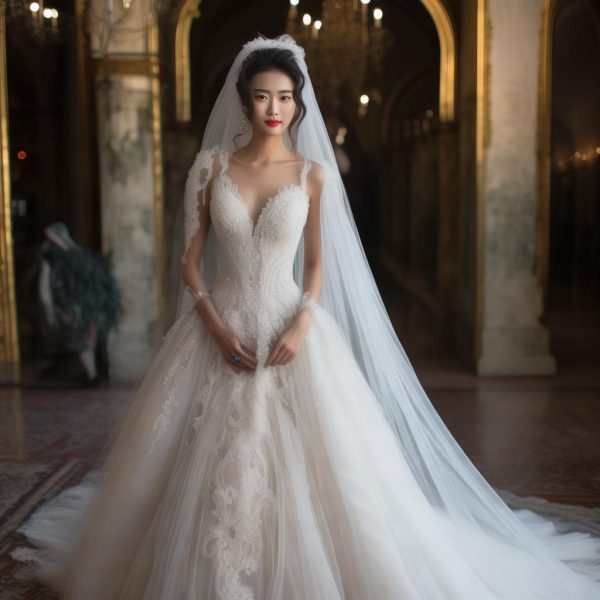 秀人唐安琪婚纱：梦幻设计与时尚灵感解析