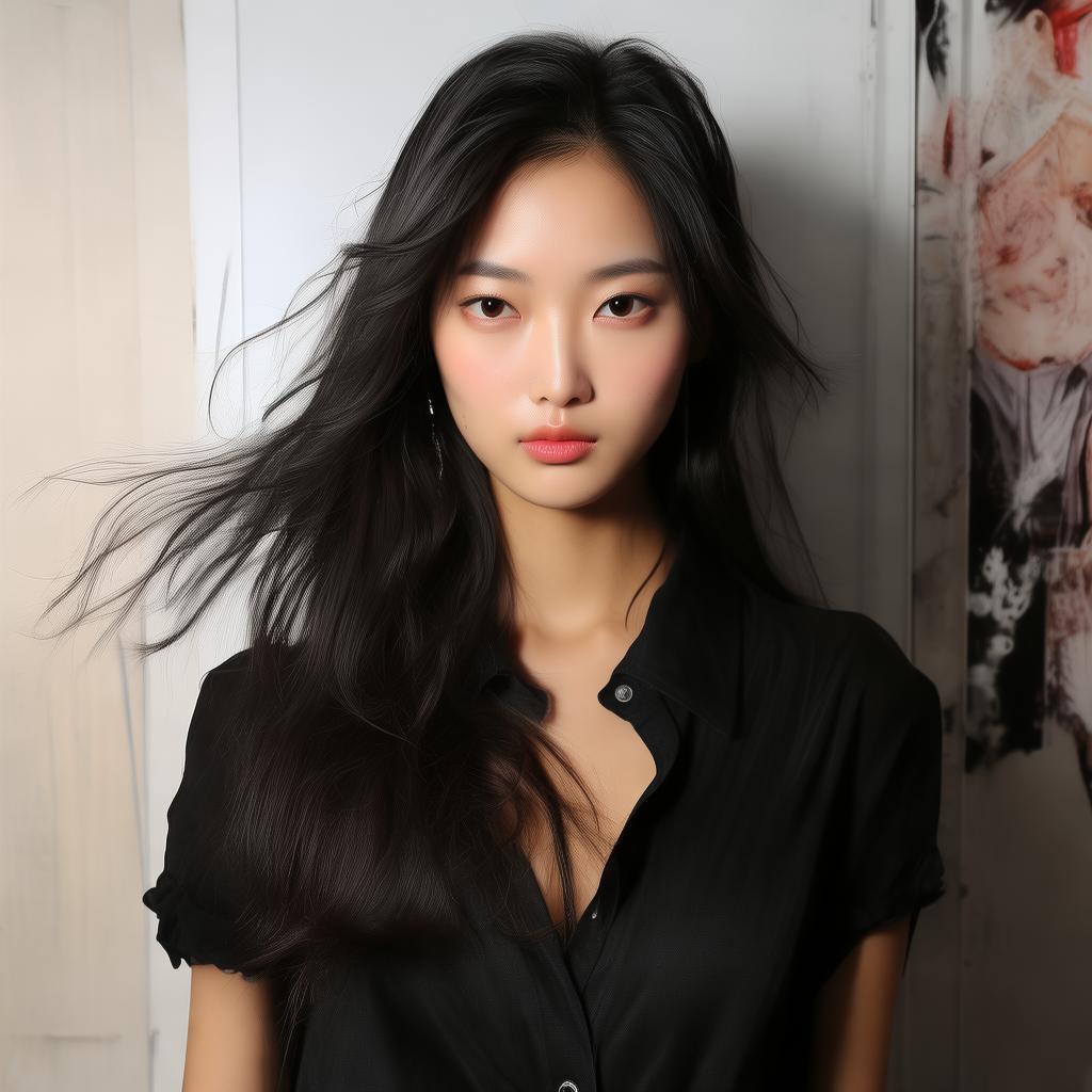 模特娜露图片