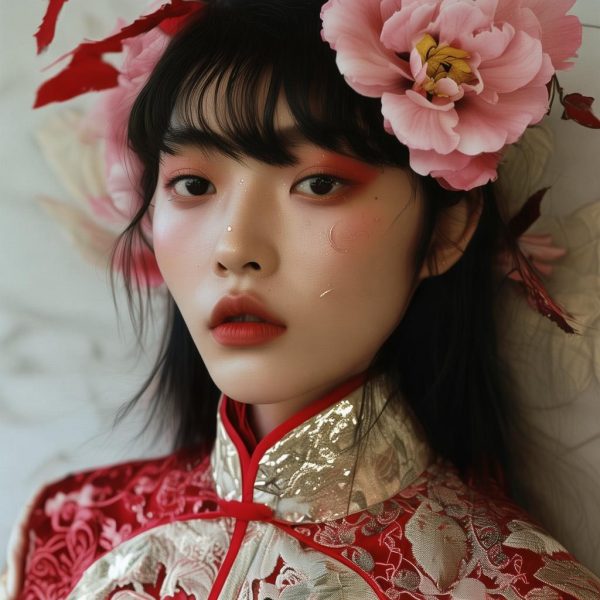 中国模特伊丽莎白写真：东方美学的时尚诠释